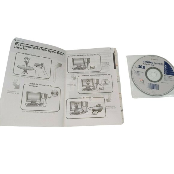Canon Digital Camera Solution Disk V30.0 With Software Guide For Windows & Macin - Picture 4 of 5